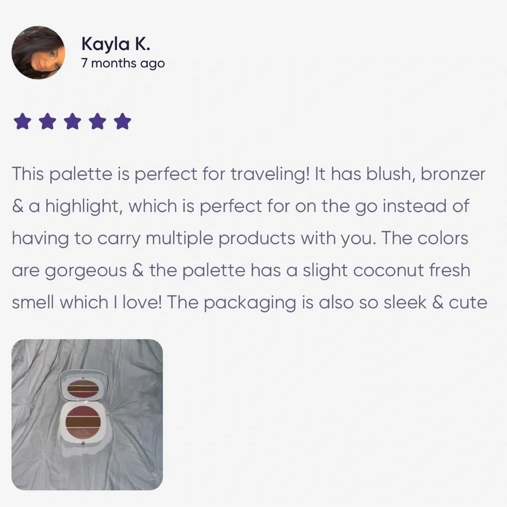 O!Mega x Three Powder X-TRA LARGE Blush-Bronze-Highlight Tantalize Glo Palette - Picture 8 of 16